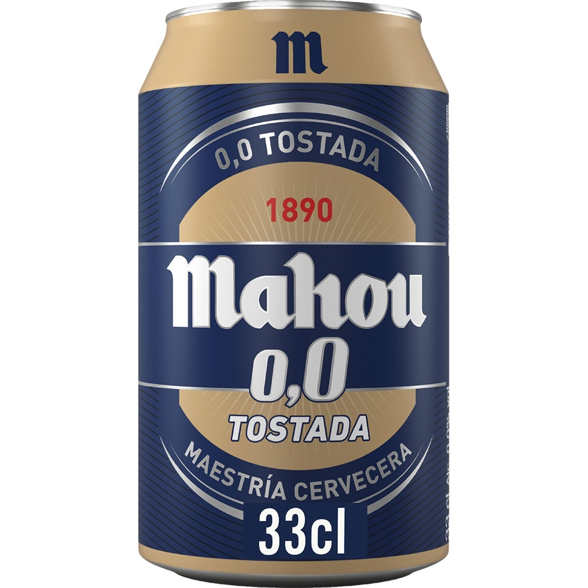 SAN MIGUEL / MAHOU 0,0%.TOSTADA LATA 33CL.