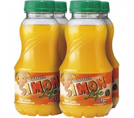 SIMON LIFE NARANJA PACK 4 X 200 ML (567)