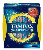 TAMPAX COMPAK PEARL REGULAR 18U. (574)