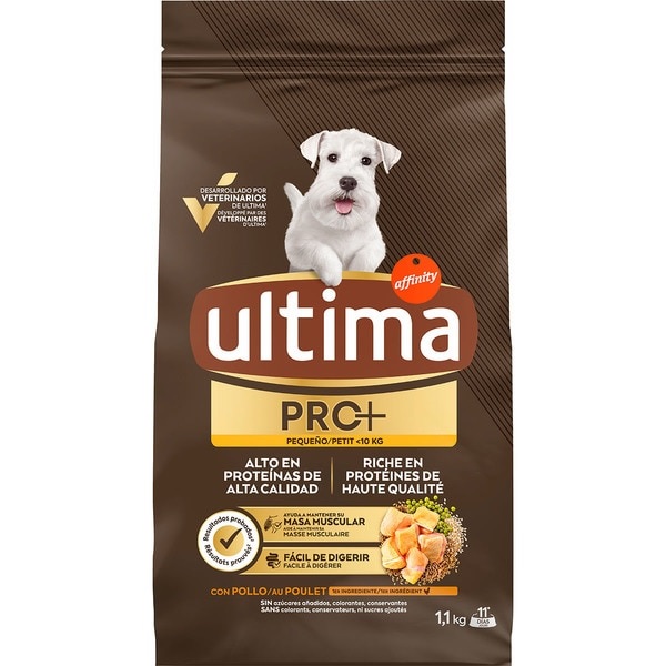 ULTIMA DOG MINI PRO+ POLLO 1,1KG.