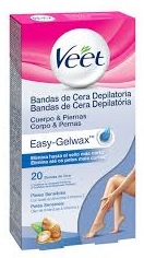 VEET CERA FRIA P/SENSIBLE 20 BANDAS (601)