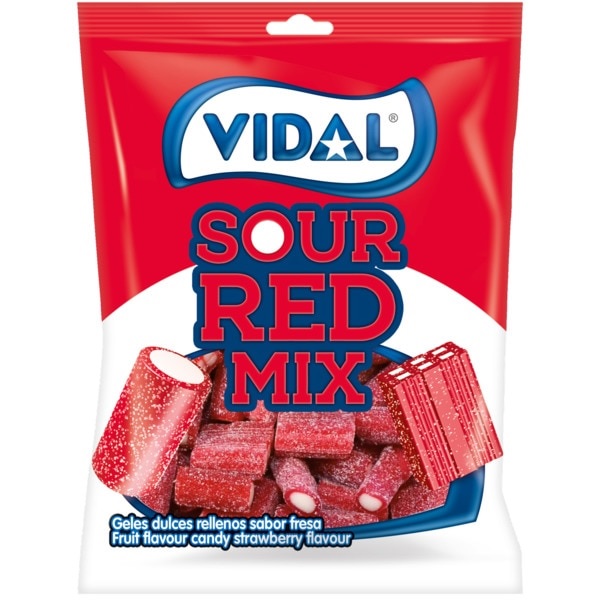 VIDAL SOUR RED MIX 90G.